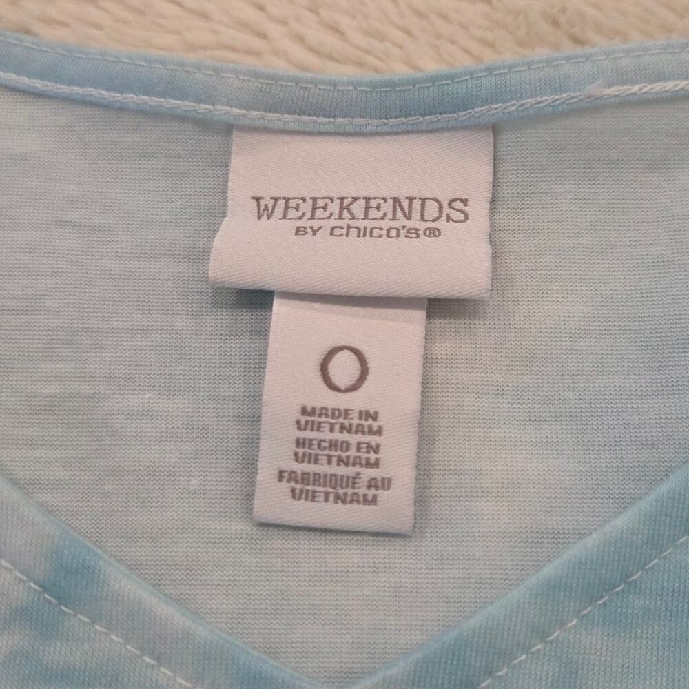 Chico’s Weekends Scenic Lighthouse Art T-Shirt Coastal Chico's Size 0 US Size S - Picture 8 of 14